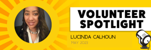 May Volunteer Spotlight – Lucinda Calhoun
